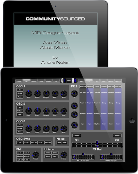 Title for Community Layout for Akai Miniak
