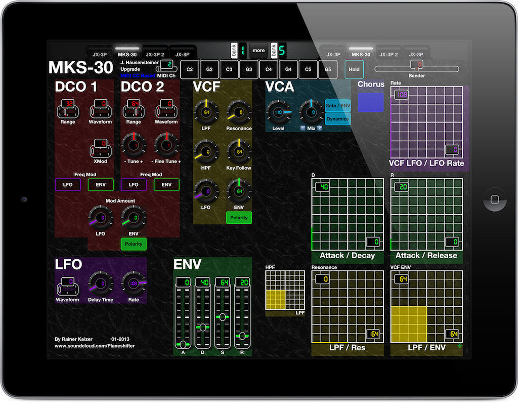 A MIDI Controller for iPad for Roland MKS-30