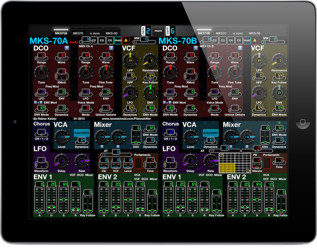 A MIDI Controller for iPad for Roland MKS-70
