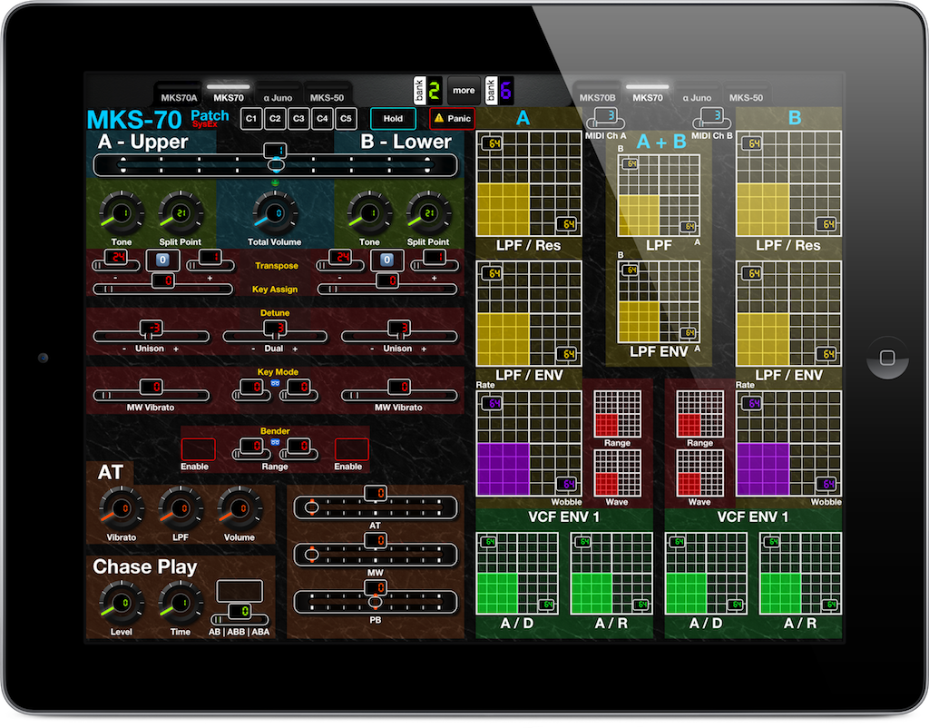 A MIDI Controller for iPad for Roland MKS-70 Patch