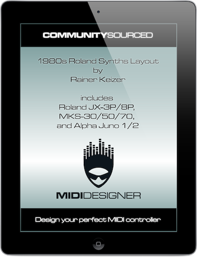 A MIDI Controller for iPad for Roland JX-3P, JX-8P, MKS-30 and MKS-50